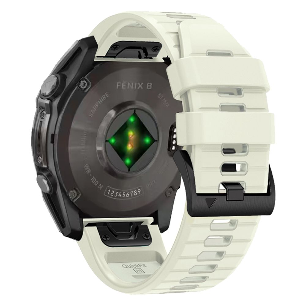 CINTURINO TECH-PROTECT IN SILICONE PER GARMIN FENIX 5 / 6 / 6 PRO / 7 / 8 (47 MM) / E TITANIO