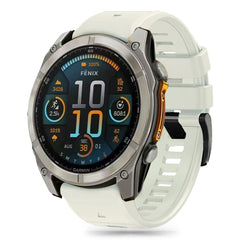 CINTURINO TECH-PROTECT IN SILICONE PER GARMIN FENIX 5 / 6 / 6 PRO / 7 / 8 (47 MM) / E TITANIO