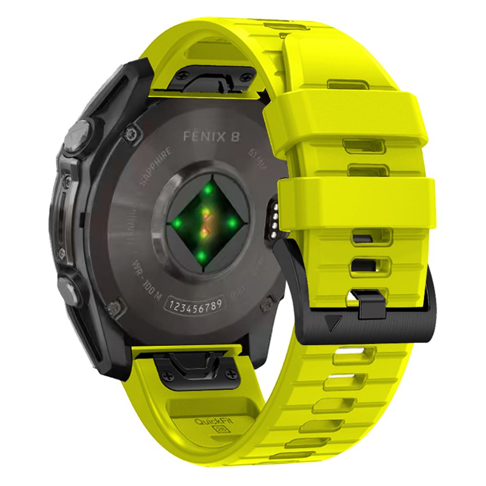 CINTURINO TECH-PROTECT IN SILICONE PER GARMIN FENIX 5X / 5X PLUS / 6X / 6X PRO / 7X / 8 (51 MM) LIME