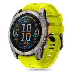 CINTURINO TECH-PROTECT IN SILICONE PER GARMIN FENIX 5X / 5X PLUS / 6X / 6X PRO / 7X / 8 (51 MM) LIME