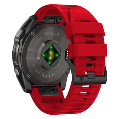 CINTURINO TECH-PROTECT IN SILICONE PER GARMIN FENIX 5X / 5X PLUS / 6X / 6X PRO / 7X / 8 (51 MM) ROSSO