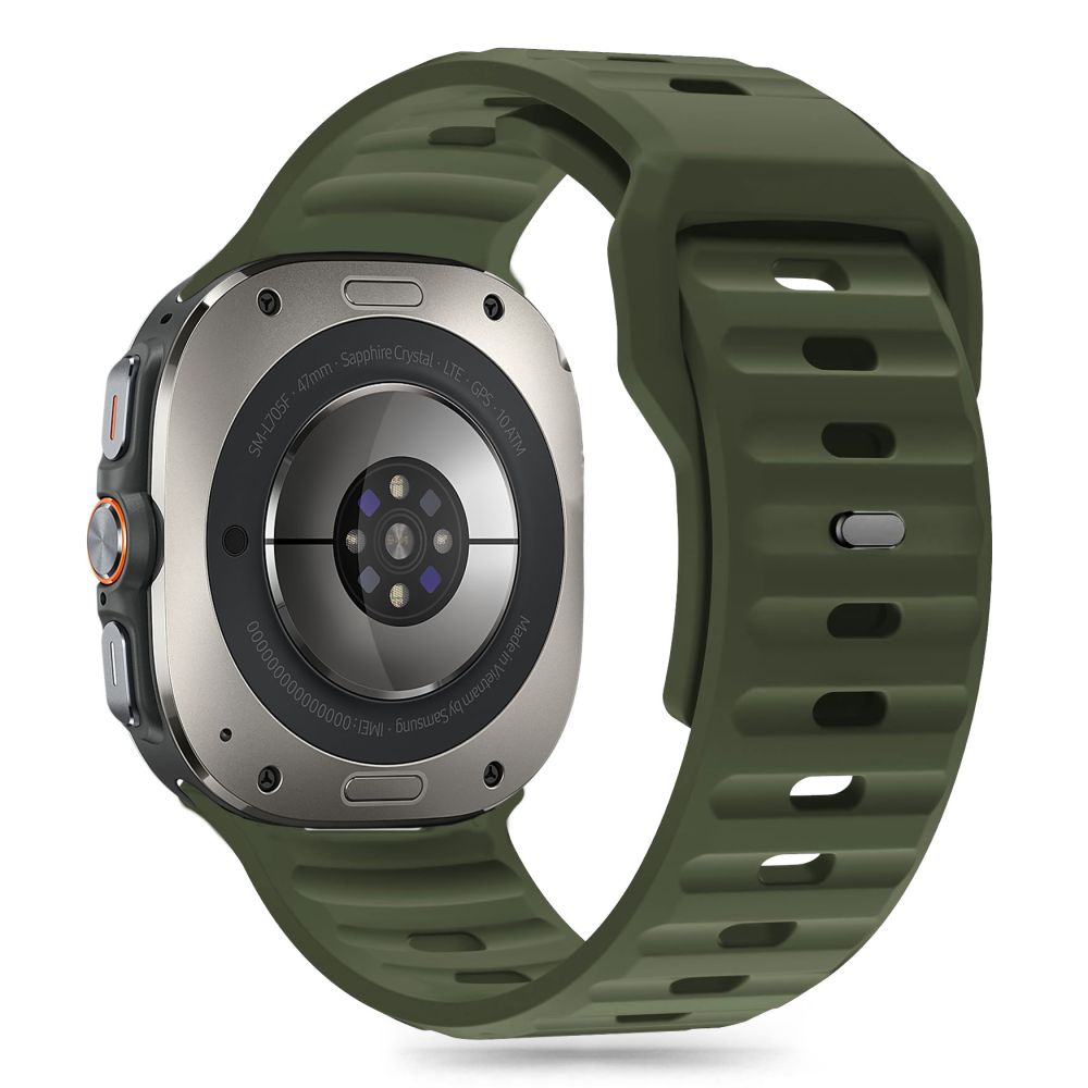 CINTURINO TECH-PROTECT IN SILICONE LINE PER SAMSUNG GALAXY WATCH ULTRA (47 MM) VERDE OLIVA
