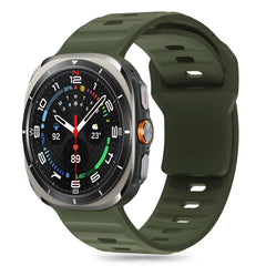 CINTURINO TECH-PROTECT IN SILICONE LINE PER SAMSUNG GALAXY WATCH ULTRA (47 MM) VERDE OLIVA