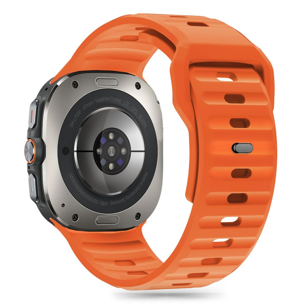CINTURINO TECH-PROTECT IN SILICONE LINE PER SAMSUNG GALAXY WATCH ULTRA (47 MM) ARANCIONE