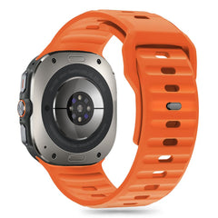 CINTURINO TECH-PROTECT IN SILICONE LINE PER SAMSUNG GALAXY WATCH ULTRA (47 MM) ARANCIONE