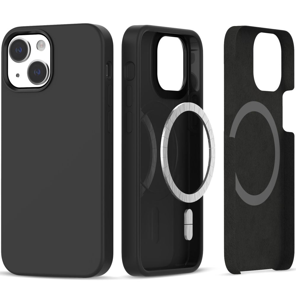CUSTODIA TECH-PROTECT SILICONE MAGSAFE IPHONE 13 / 14 NERA