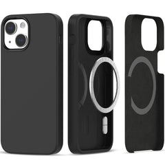 CUSTODIA TECH-PROTECT SILICONE MAGSAFE IPHONE 13 / 14 NERA