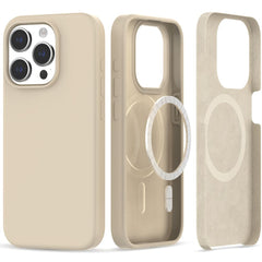 COPERTURA PER IPHONE 15 PRO MAGSAFE HEYCASE SILICONE SAND BEIGE