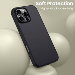 COPERTURA TECH-PROTECT SILICONE MAGSAFE IPHONE 16 PRO NERO OPACO