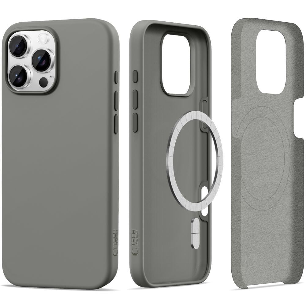 COPERTURA TECH-PROTECT SILICONE MAGSAFE IPHONE 16 PRO MATTE CLAY