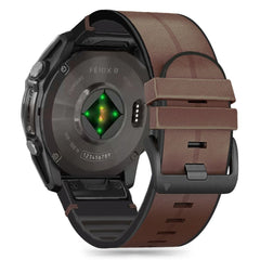 CINTURINO TECH-PROTECT IN SILICONE PU PER GARMIN FENIX 5 / 6 / 6 PRO / 7 / 8 (47 MM) / E MARRONE