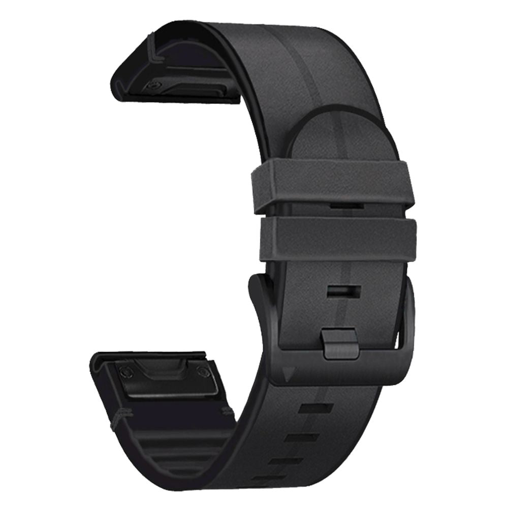 CINTURINO TECH-PROTECT IN SILICONE PU PER GARMIN FENIX 5X / 5X PLUS / 6X / 6X PRO / 7X / 8 (51 MM) NERO