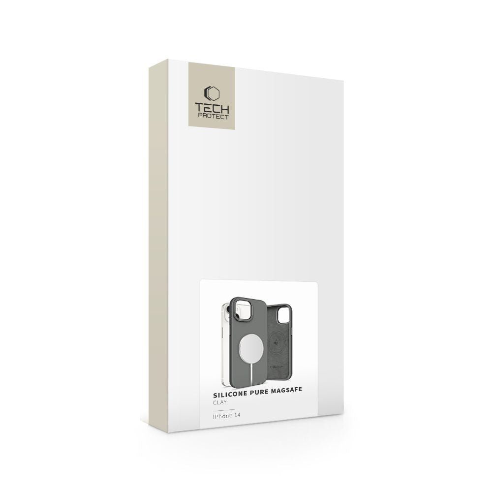 COPERTURA TECH-PROTECT SILICONE PURE MAGSAFE IPHONE 14 CLAY