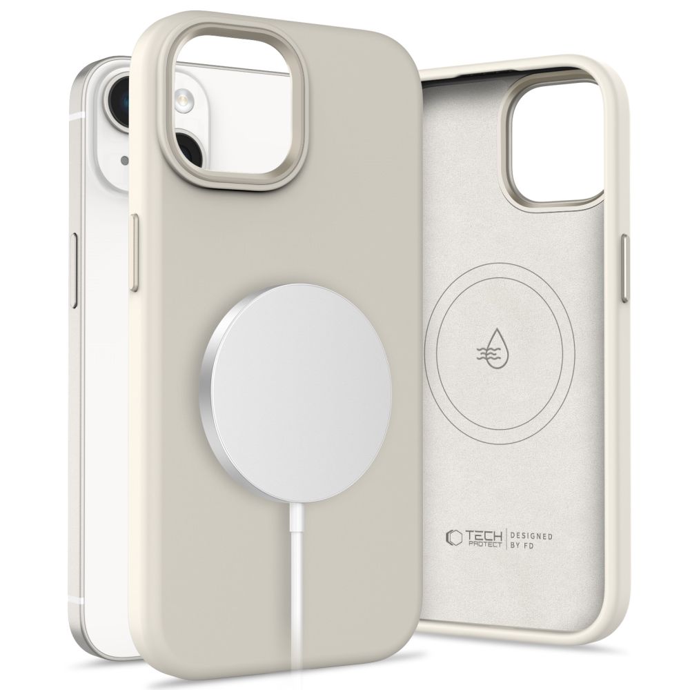 COPERTURA TECH-PROTECT SILICONE PURE MAGSAFE IPHONE 14 COSMIC LATTE