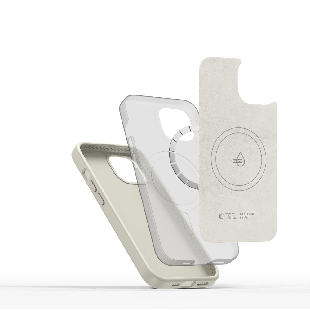 COPERTURA TECH-PROTECT SILICONE PURE MAGSAFE IPHONE 15 COSMIC LATTE