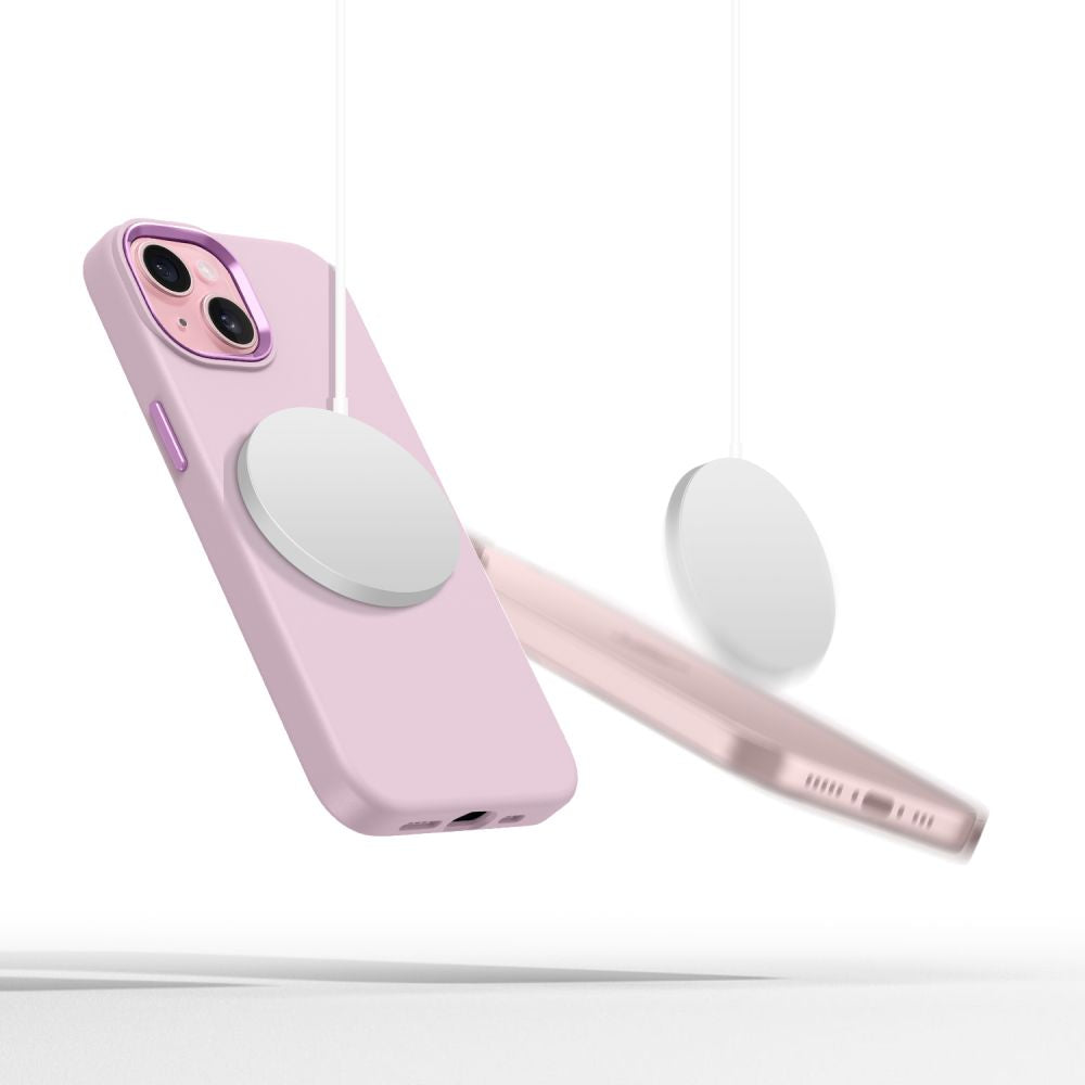COPERTURA TECH-PROTECT SILICONE PURE MAGSAFE IPHONE 15 PINK PEARL