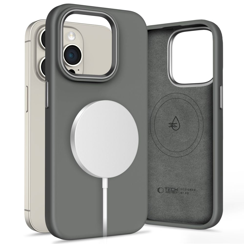 COPERTURA TECH-PROTECT SILICONE PURE MAGSAFE IPHONE 15 PRO CLAY