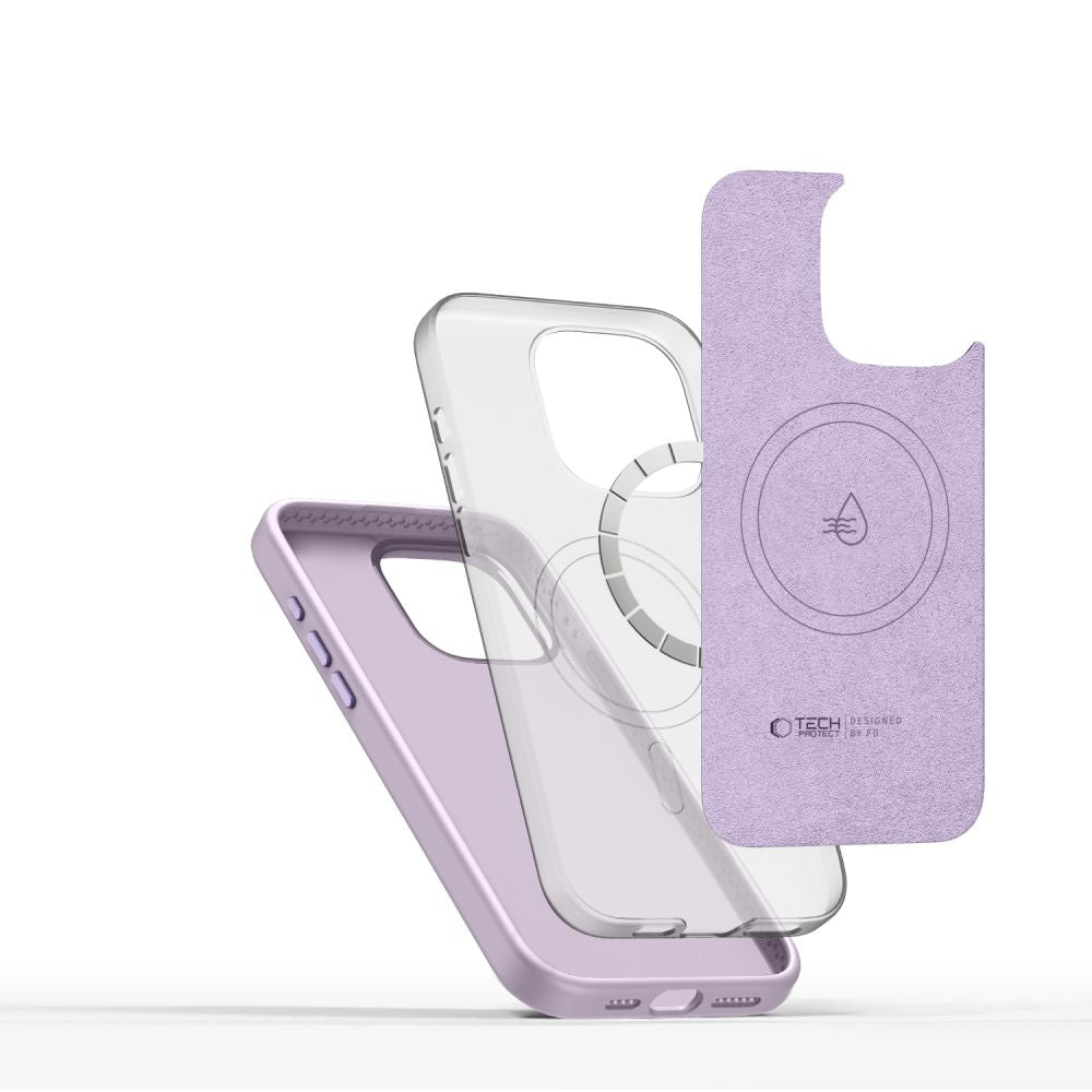 COPERTURA TECH-PROTECT SILICONE PURE MAGSAFE IPHONE 15 PRO MAX MAUVE