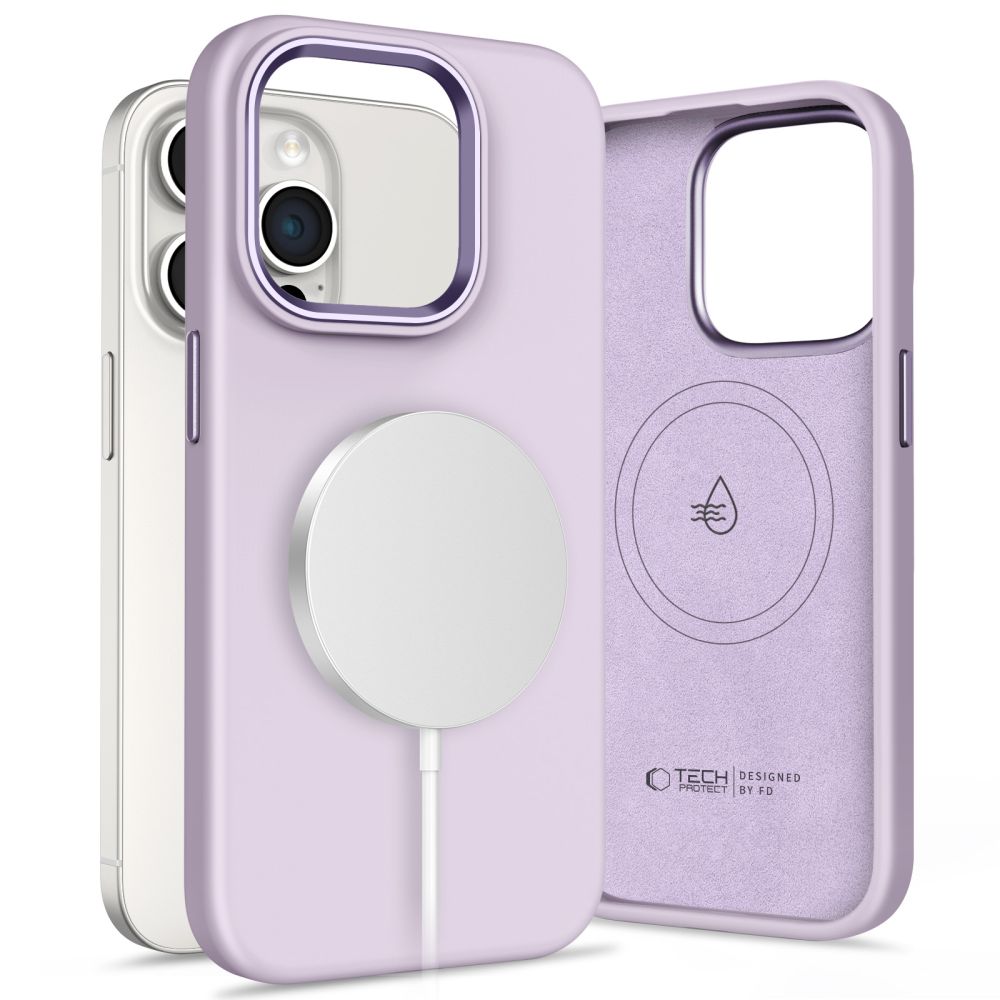 COPERTURA TECH-PROTECT SILICONE PURE MAGSAFE IPHONE 15 PRO MAX MAUVE