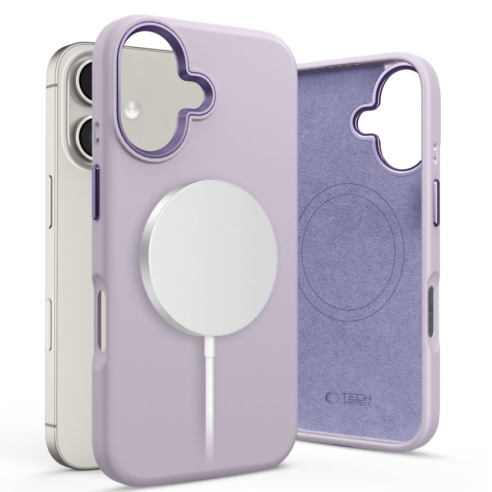 COPERTURA TECH-PROTECT SILICONE PURE MAGSAFE IPHONE 16 MAUVE