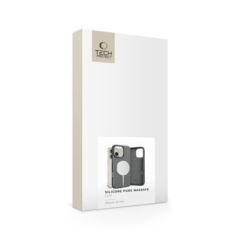 COPERTURA TECH-PROTECT SILICONE PURE MAGSAFE IPHONE 16 PRO CLAY