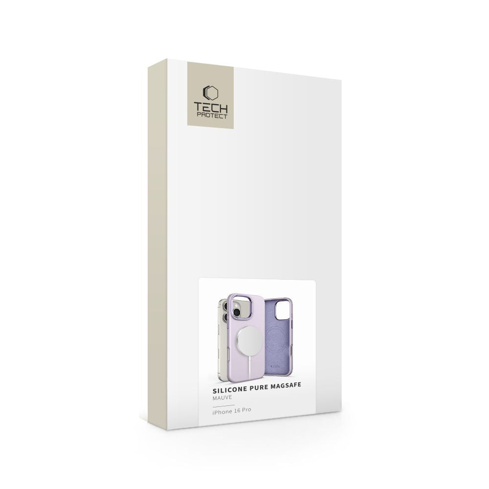 COPERTURA TECH-PROTECT SILICONE PURE MAGSAFE IPHONE 16 PRO MAUVE