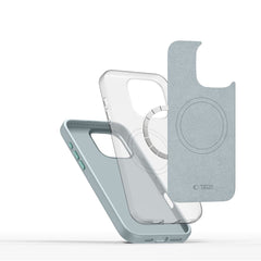 COPERTURA TECH-PROTECT SILICONE PURE MAGSAFE IPHONE 16 PRO AZZURRO CIELO