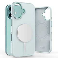 COPERTURA TECH-PROTECT SILICONE PURE MAGSAFE IPHONE 16 AZZURRO CIELO