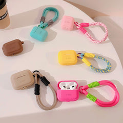 COPERTURA TECH-PROTECT IN SILICONE PER CAVO APPLE AIRPODS PRO 1 / 2 CAFFÈ LATTE