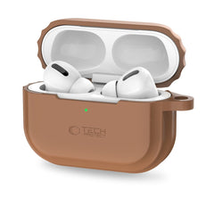 COPERTURA TECH-PROTECT IN SILICONE PER CAVO APPLE AIRPODS PRO 1 / 2 MARRONE CIOCCOLATO
