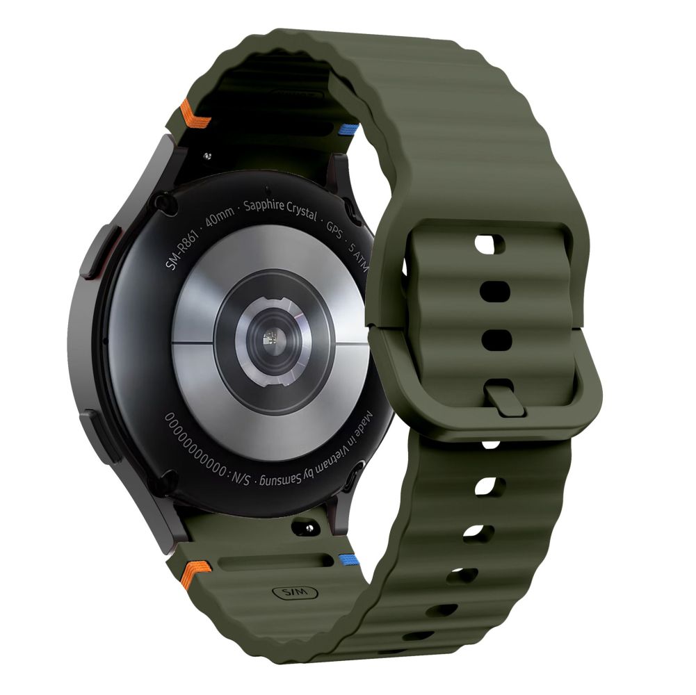 TECH-PROTECT SILICONE SPORT SAMSUNG GALAXY WATCH 4 / 5 / 5 PRO / 6 / 7 / FE VERDE ARMATO