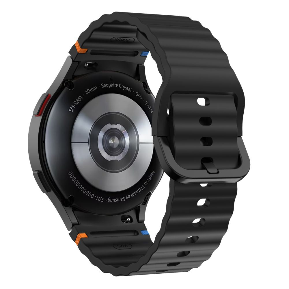TECH-PROTECT SILICONE SPORT SAMSUNG GALAXY WATCH 4 / 5 / 5 PRO / 6 / 7 / FE NERO