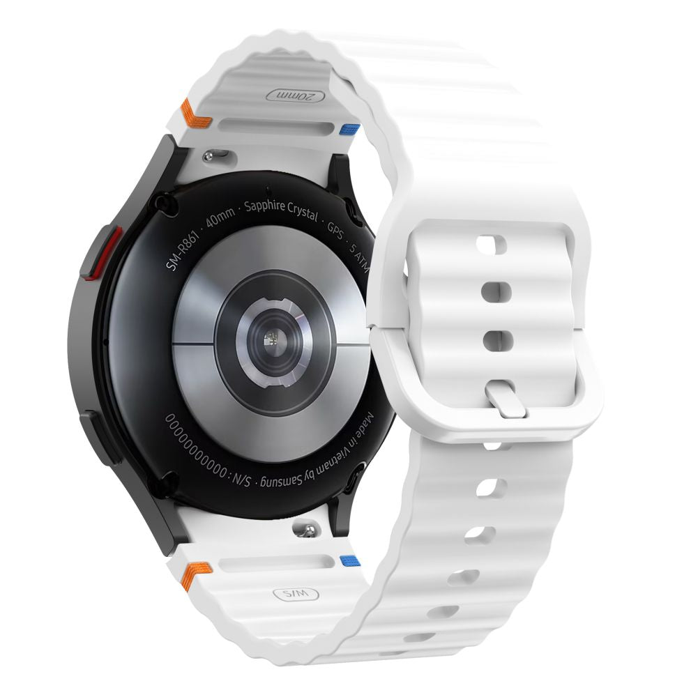 TECH-PROTECT SILICONE SPORT SAMSUNG GALAXY WATCH 4 / 5 / 5 PRO / 6 / 7 / FE BIANCO