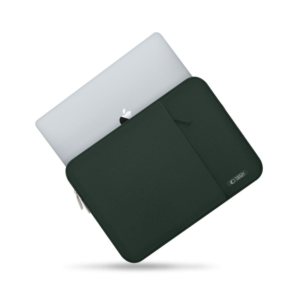 BORSA PER MACBOOK - SLEEVE PROTETTIVO PER LAPTOP 13-14 VERDE MEZZANOTTE