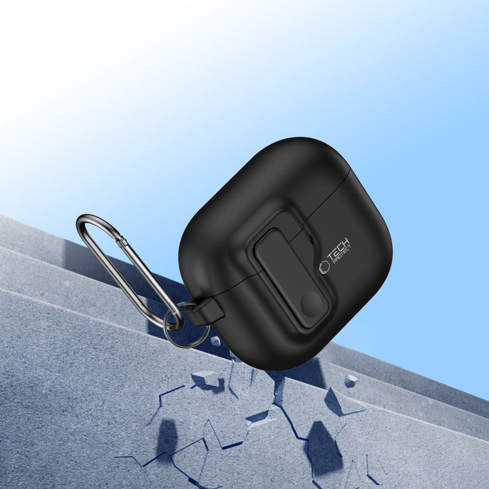 CUSTODIA TECH-PROTECT SLIM HOOK APPLE AIRPODS 4 NERA