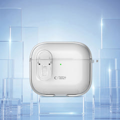 CUSTODIA TECH-PROTECT SLIM HOOK APPLE AIRPODS 4 TRASPARENTE