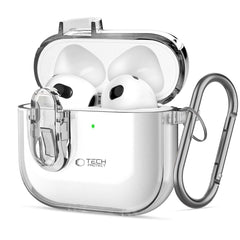 CUSTODIA TECH-PROTECT SLIM HOOK APPLE AIRPODS 4 TRASPARENTE