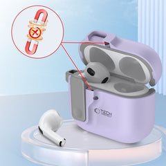 CUSTODIA TECH-PROTECT SLIM HOOK APPLE AIRPODS 4 LAVANDA