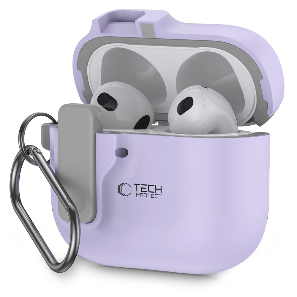 CUSTODIA TECH-PROTECT SLIM HOOK APPLE AIRPODS 4 LAVANDA