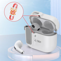 CUSTODIA TECH-PROTECT SLIM HOOK APPLE AIRPODS 4 BIANCA