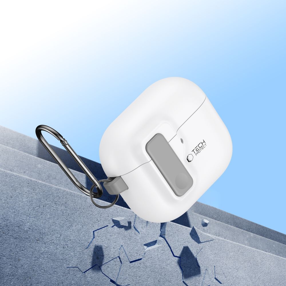 CUSTODIA TECH-PROTECT SLIM HOOK APPLE AIRPODS 4 BIANCA