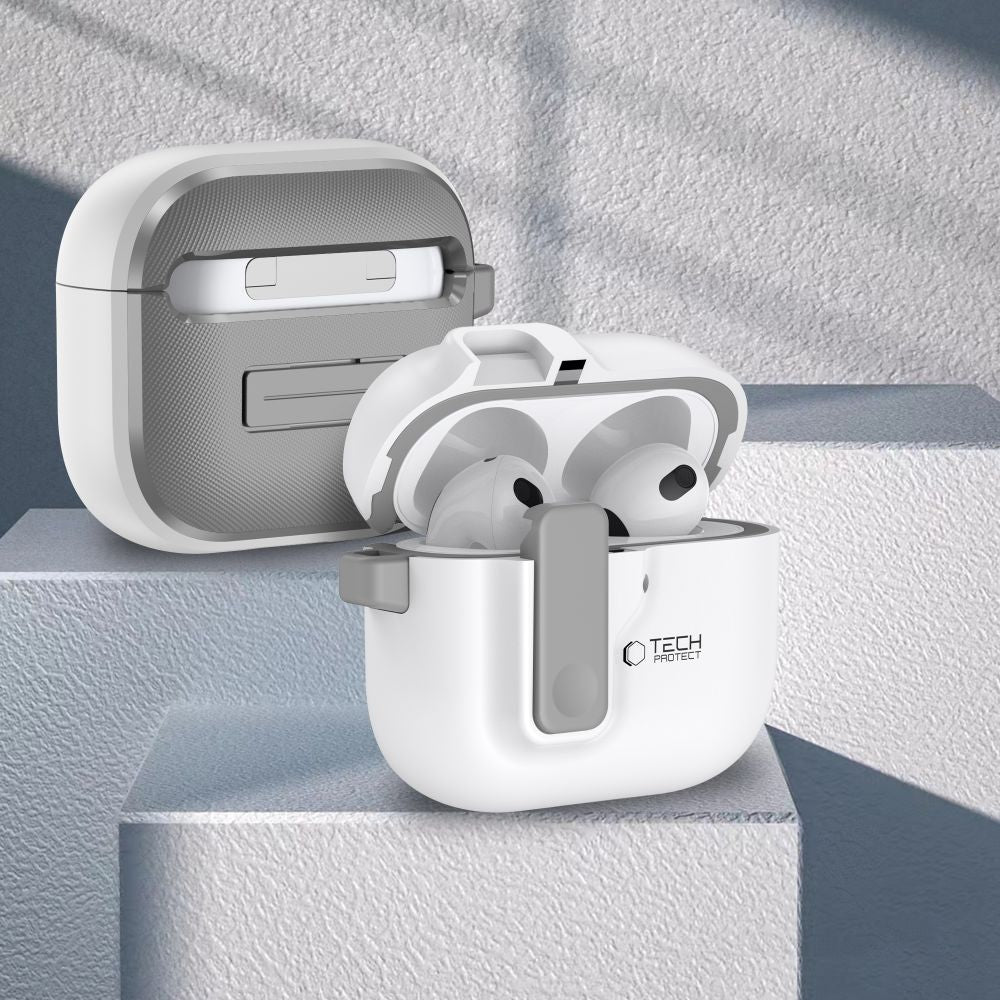 CUSTODIA TECH-PROTECT SLIM HOOK APPLE AIRPODS 4 BIANCA