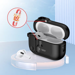 CUSTODIA TECH-PROTECT SLIM HOOK APPLE AIRPODS PRO 1 / 2 NERA