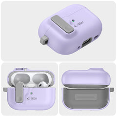 CUSTODIA TECH-PROTECT SLIM HOOK APPLE AIRPODS PRO 1 / 2 LAVANDA