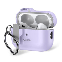 CUSTODIA TECH-PROTECT SLIM HOOK APPLE AIRPODS PRO 1 / 2 LAVANDA