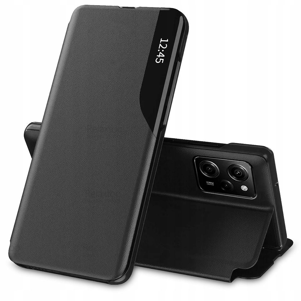 COPERTINA PER LIBRO PER XIAOMI REDMI NOTE 12 PRO / POCO X5 PRO 5G HEYCASE SMART VIEW NERA