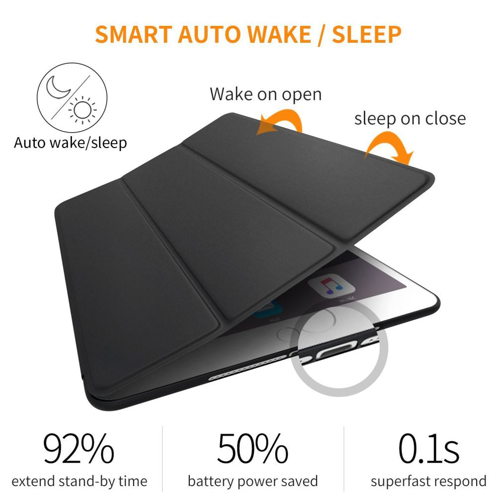 COPERTURA / INGRESSO PER IPAD 9.7 5 / 6 / 2017-2018 TECH-PROTECT SMARTCASE NERA
