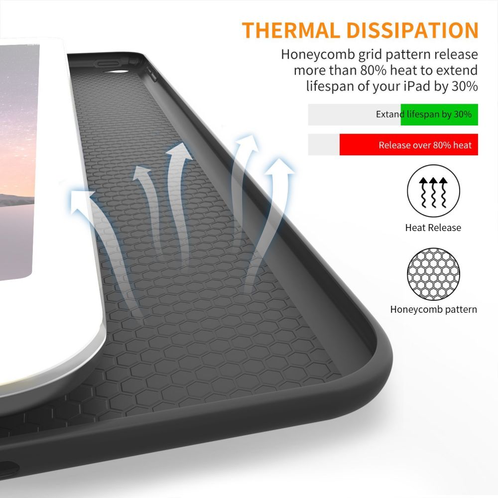 COPERTURA / INVOLUCRO PER IPAD AIR 9.7 2 / 2014 TECH-PROTECT SMARTCASE NERA