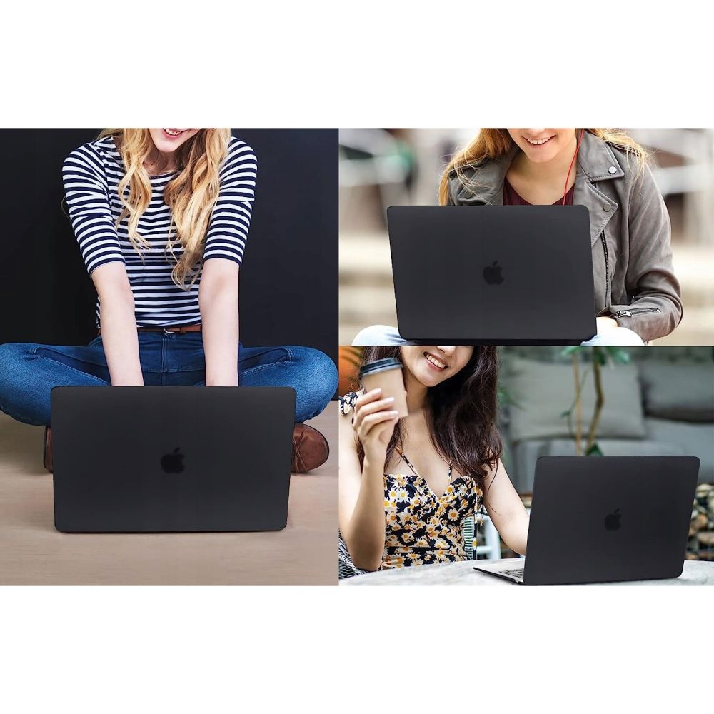 COPERTURA PER MACBOOK AIR 15" M2 / M3 / M4 / 2023-2025 TECH-PROTECT SMARTSHELL NERO OPACO
