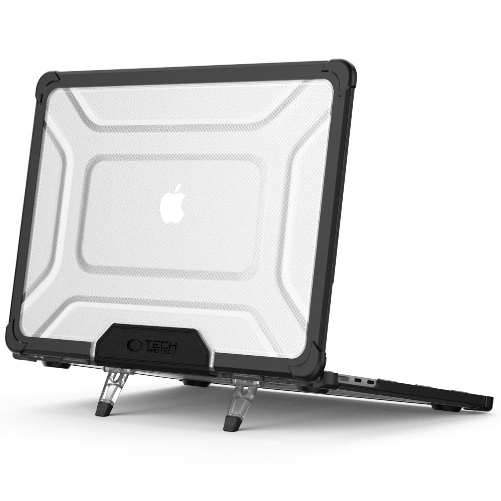 TECH-PROTECT SMARTSHELL PRO PER MACBOOK AIR 13 M2 / M3 / M4 / 2023-2025 NERO/TRASPARENTE